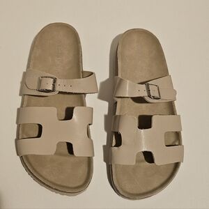 Madden Girl Cream Sandals